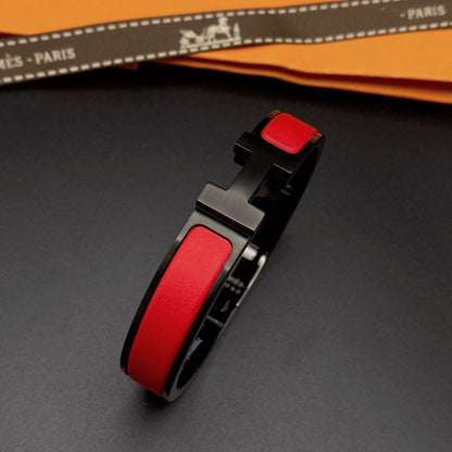 [CharmAmor]CLIC HM SO BLACK RED BRACELET
