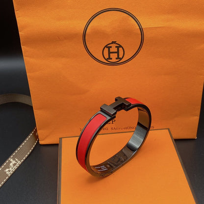 [CharmAmor]CLIC HM SO BLACK RED BRACELET