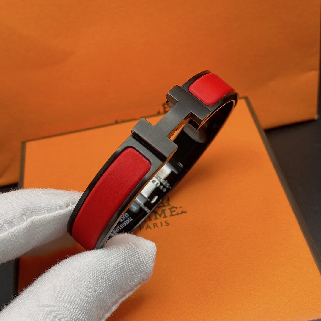 [CharmAmor]CLIC HM SO BLACK RED BRACELET