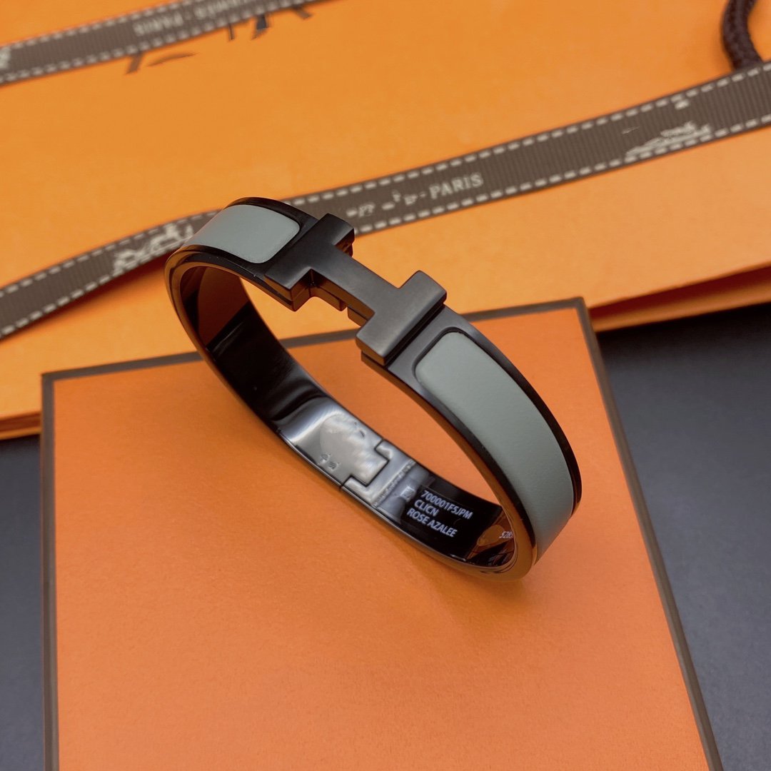 [CharmAmor]CLIC HM SO BLACK GREY BRACELET