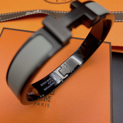 [CharmAmor]CLIC HM SO BLACK GREY BRACELET