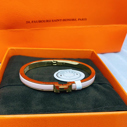 [CharmAmor]CLASSIC HM CLIC  PINK 8MM ENAMEL BRACELET