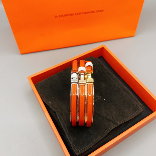[CharmAmor]CLASSIC HM CLIC RED 8MM ENAMEL BRACELET