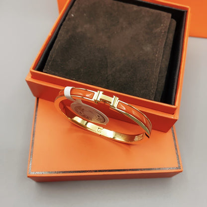 [CharmAmor]CLASSIC HM CLIC RED 8MM ENAMEL BRACELET