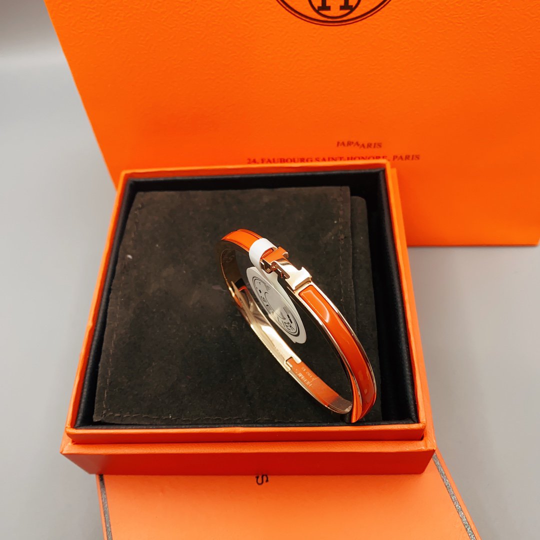 [CharmAmor]CLASSIC HM CLIC RED 8MM ENAMEL BRACELET