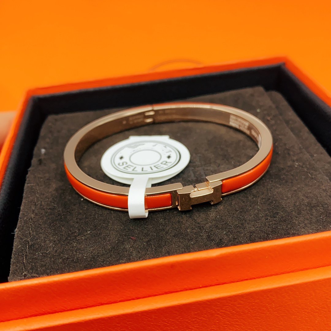 [CharmAmor]CLASSIC HM CLIC RED 8MM ENAMEL BRACELET
