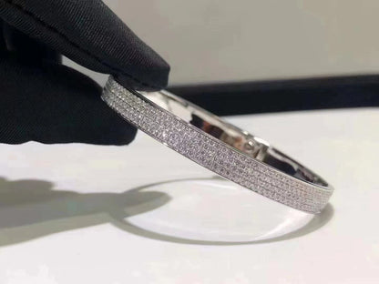 [CharmAmor]HM KELLY BRACELET IN SILVER AND FULL PAVE DIAMOND