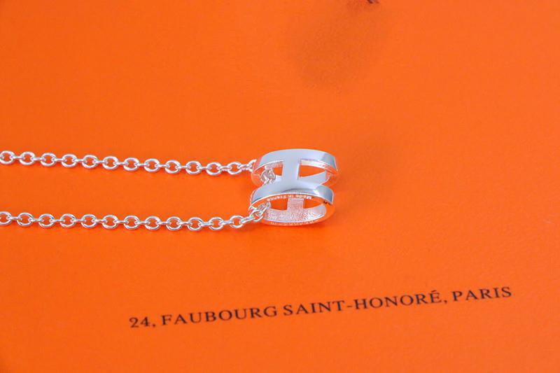 [CharmAmor]HM NECKLACE H LETTER OVAL SERIES