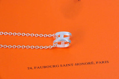 [CharmAmor]HM NECKLACE H LETTER OVAL SERIES