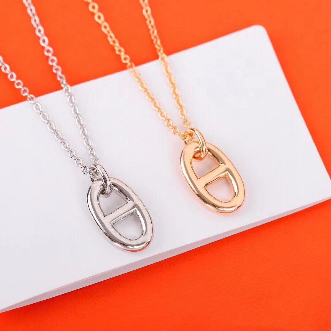 [CharmAmor]HM PIG NOSE NECKLACE