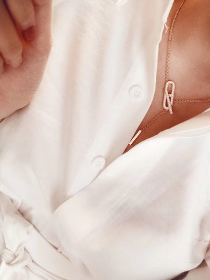 [CharmAmor]HM FIRE PIG NOSE NECKLACE TRENDY STREET