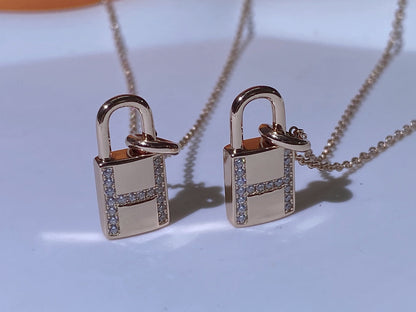 [CharmAmor]HM ADVANCED NICHE LOCK HEAD NECKLACE DIAMONDS