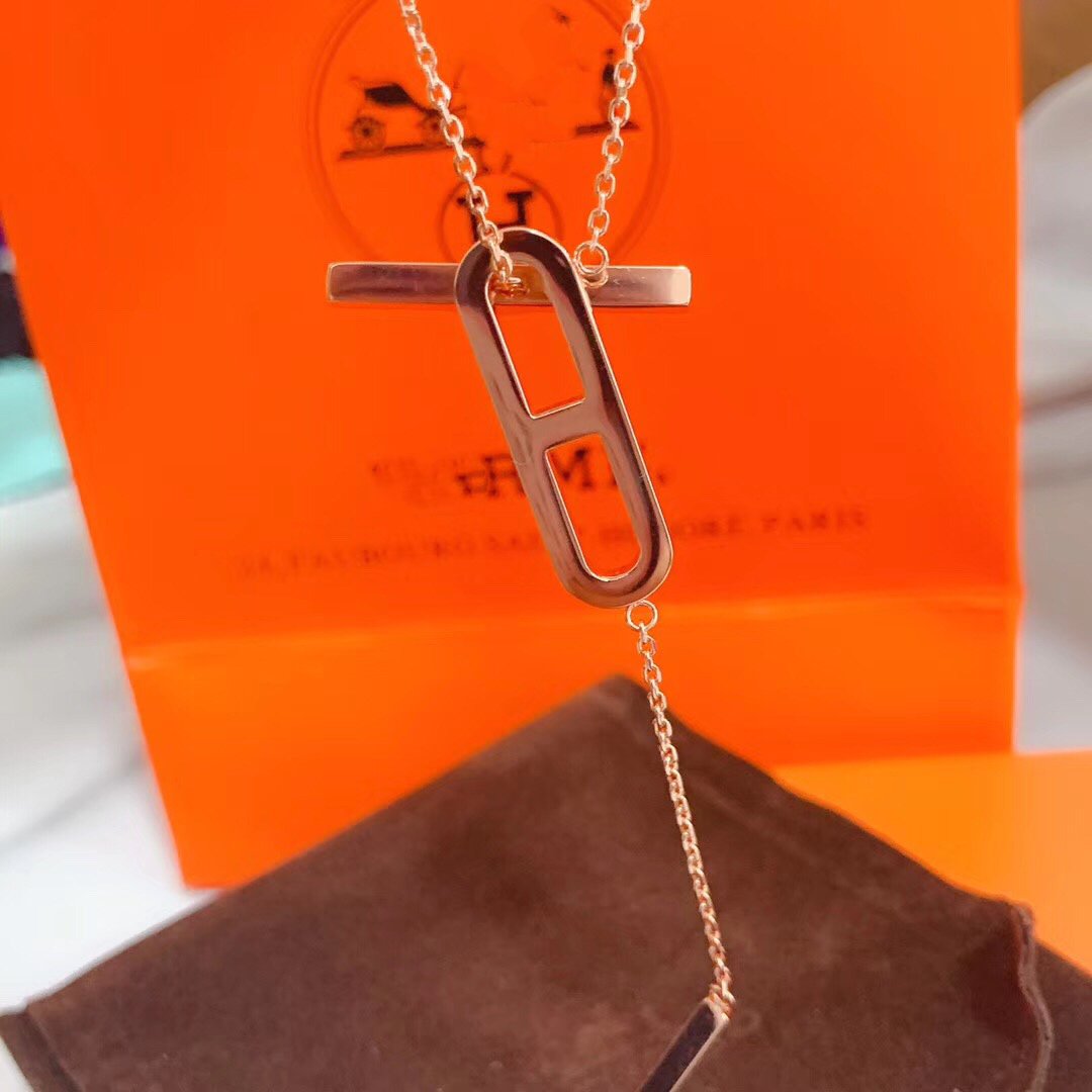 [CharmAmor]HM NECKLACE PLATINUM ROSE GOLD DIAMOND
