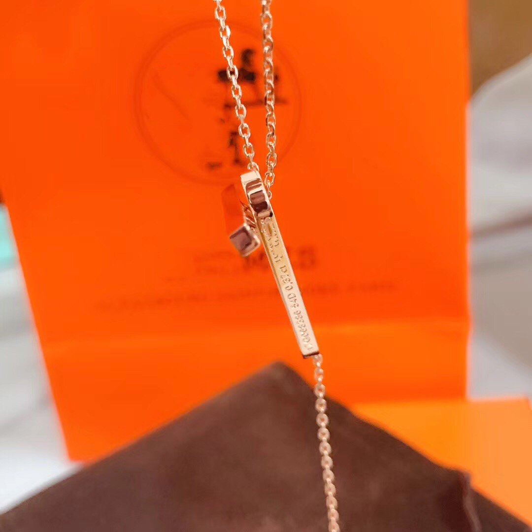[CharmAmor]HM NECKLACE PLATINUM ROSE GOLD DIAMOND