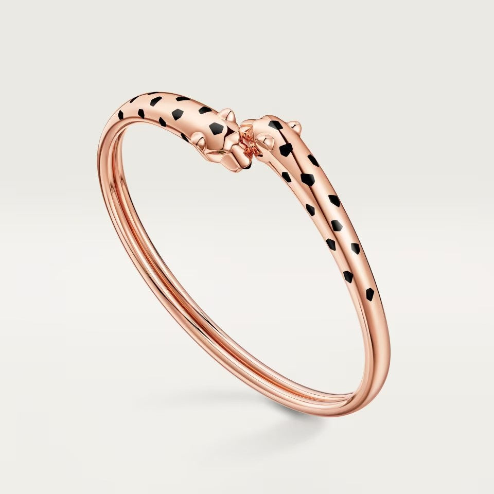 [CharmAmor]PANTHERE DOUBLE HEADED OPEN BRACELET