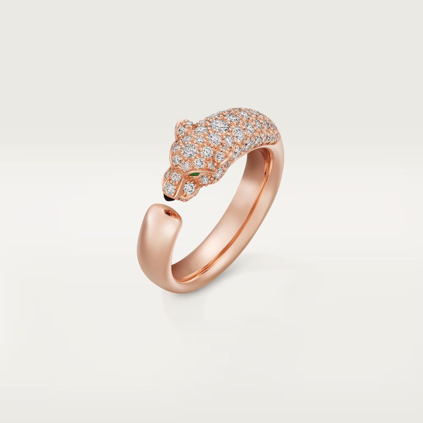 [CharmAmor]PANTHERE HALF DIAMOND SMALL RING