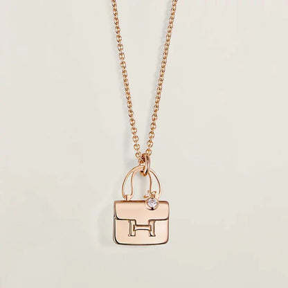 [CharmAmor]AMULETTE PEDANT ROSE GOLD NECKLACE