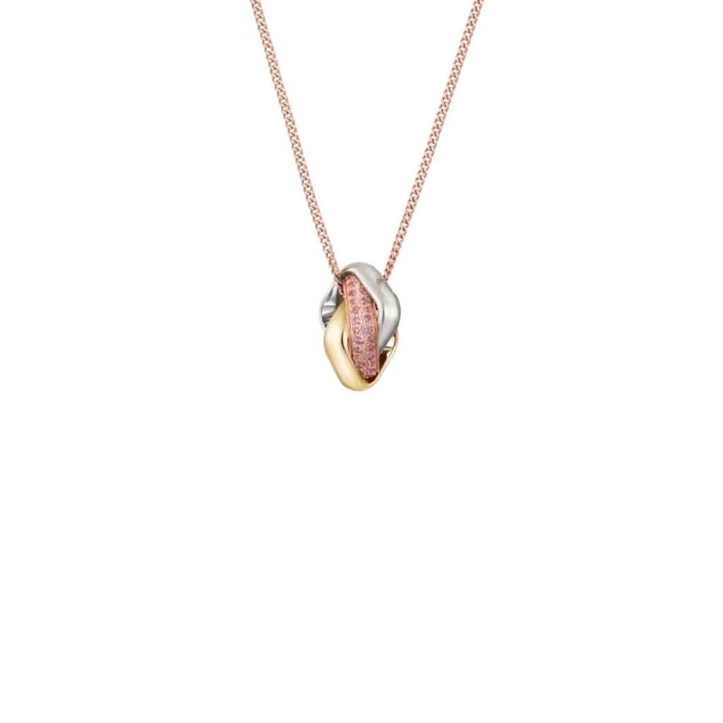 [CharmAmor]TRINITY CUSHION NECKLACE COLLECTION