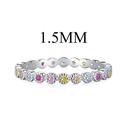 [CharmAmor]Radiant Sparkling Round Cut Daily Ring