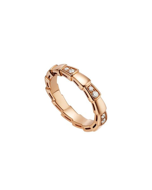 [CharmAmor]SERPENTI RING PINK GOLD  3MM