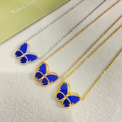[CharmAmor]2026 NEW STYLE LUCKY SPRING BUTTERFLY 1 MOTIFS FLOWER NECKLACE