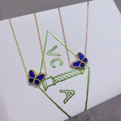 [CharmAmor]2026 NEW STYLE LUCKY SPRING BUTTERFLY 1 MOTIFS FLOWER NECKLACE