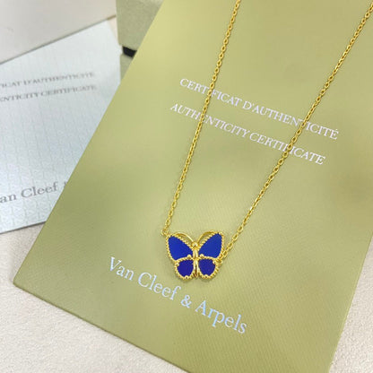 [CharmAmor]2026 NEW STYLE LUCKY SPRING BUTTERFLY 1 MOTIFS FLOWER NECKLACE