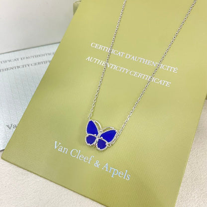[CharmAmor]2026 NEW STYLE LUCKY SPRING BUTTERFLY 1 MOTIFS FLOWER NECKLACE