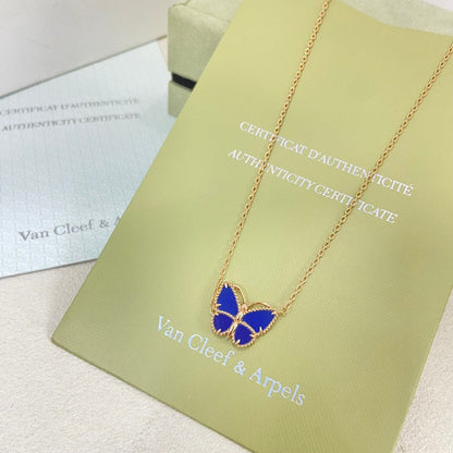 [CharmAmor]2026 NEW STYLE LUCKY SPRING BUTTERFLY 1 MOTIFS FLOWER NECKLACE