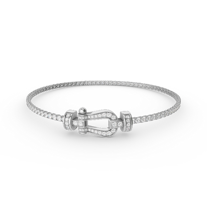 [CharmAmor]FORCE  HORSESHOE  DIAMOND TENNIS BRACELET