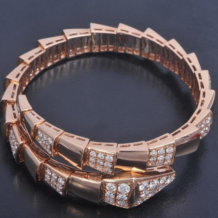 [CharmAmor]SERPENTI BRACELET PINK GOLD DIAMOND