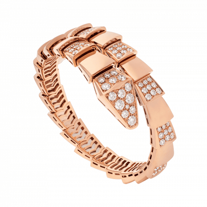 [CharmAmor]SERPENTI WIDE BRACELET PINK GOLD DIAMOND