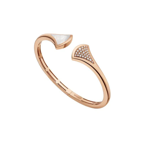 [CharmAmor]DREAM BRACELET OPEN PINK GOLD MOP DIAMOND