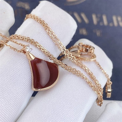 [CharmAmor]DREAM NECKLACE CARNELIAN 1 DIAMOND
