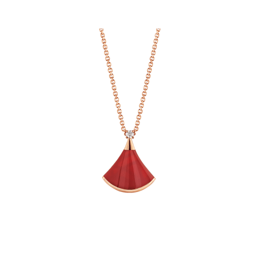 [CharmAmor]DREAM NECKLACE CARNELIAN 1 DIAMOND