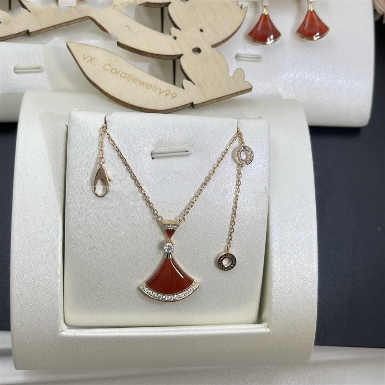 [CharmAmor]DREAM NECKLACE CARNELIAN DIAMOND