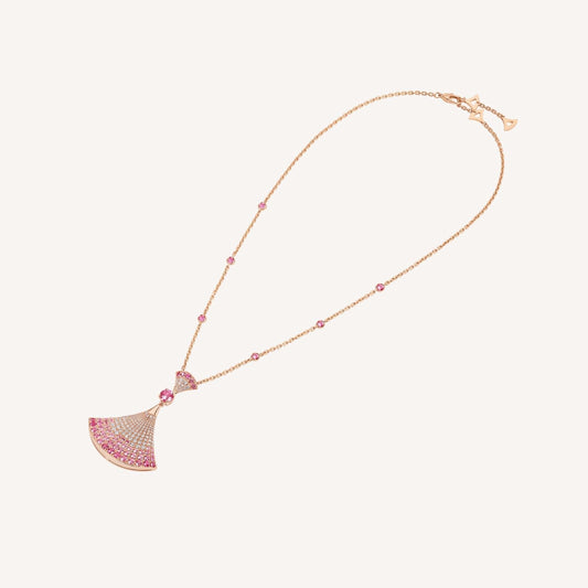 [CharmAmor]DREAM NECKLACK DIAMOND PINK GOLD