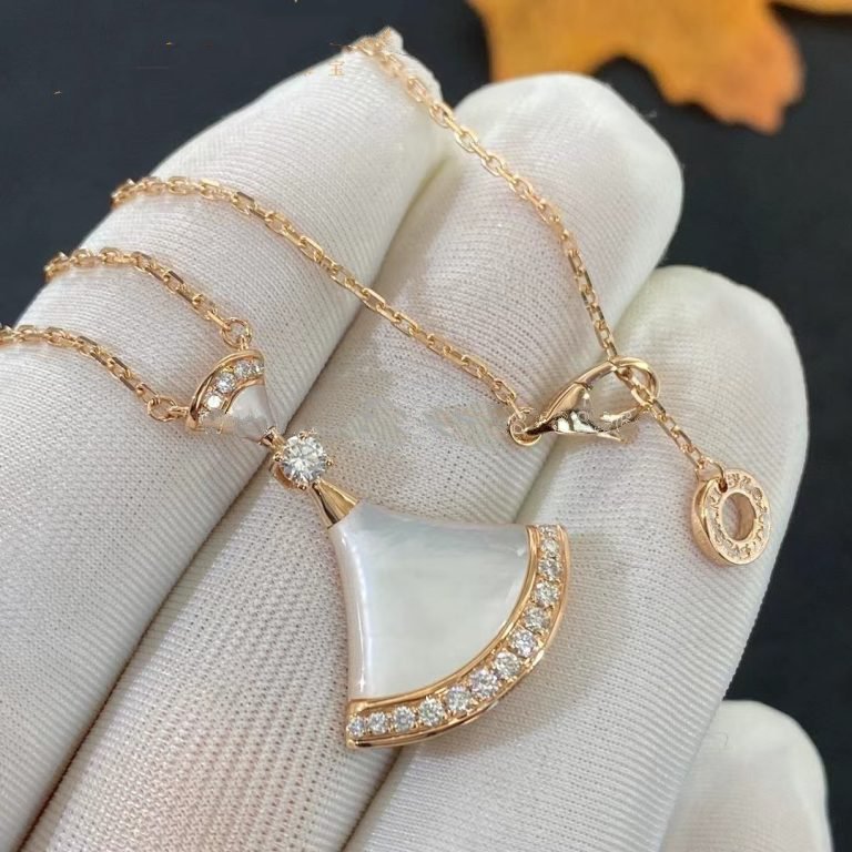 [CharmAmor]DREAM NECKLACE MOP PINK GOLD DIAMOND