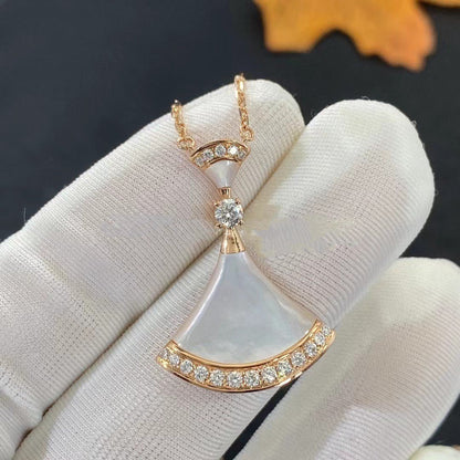 [CharmAmor]DREAM NECKLACE MOP PINK GOLD DIAMOND