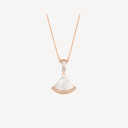 [CharmAmor]DREAM NECKLACE MOP PINK GOLD DIAMOND
