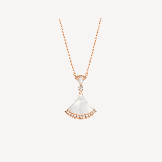 [CharmAmor]DREAM NECKLACE MOP PINK GOLD DIAMOND
