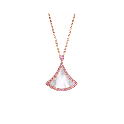 [CharmAmor]DREAM NECKLACE MOP DIAMOND PINK