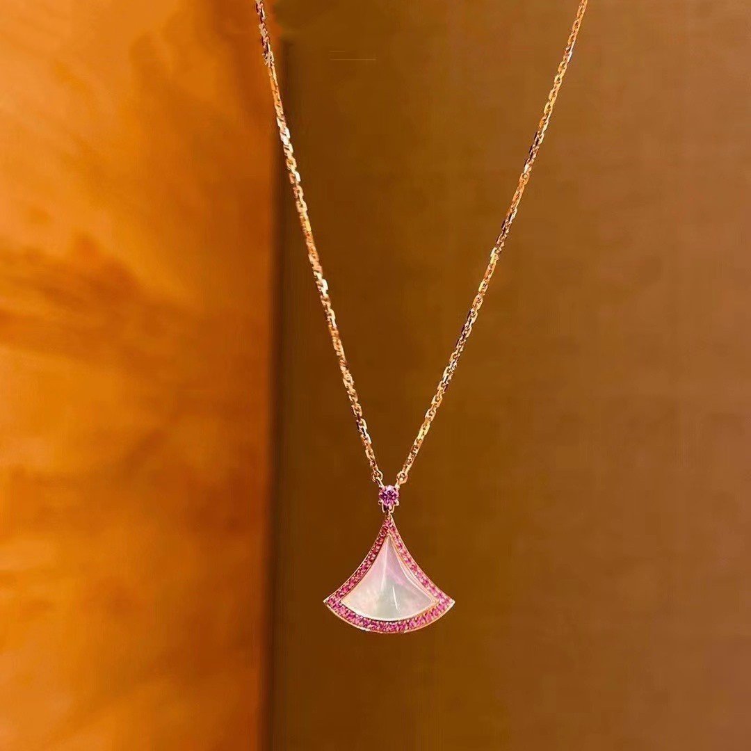 [CharmAmor]DREAM NECKLACE MOP DIAMOND PINK