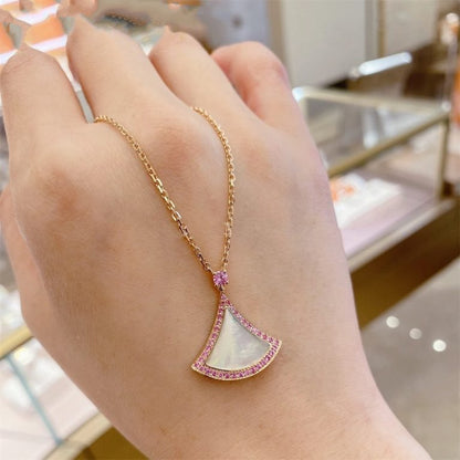 [CharmAmor]DREAM NECKLACE MOP DIAMOND PINK
