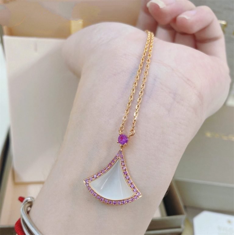 [CharmAmor]DREAM NECKLACE MOP DIAMOND PINK