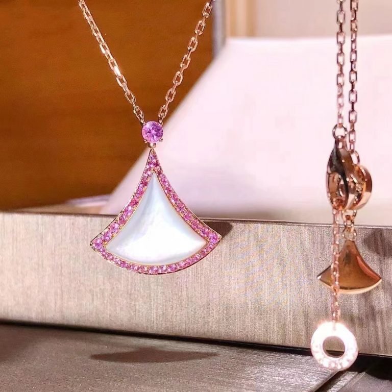 [CharmAmor]DREAM NECKLACE MOP DIAMOND PINK