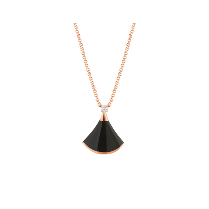 [CharmAmor]DREAM NECKLACE ONYX 1 DIAMOND