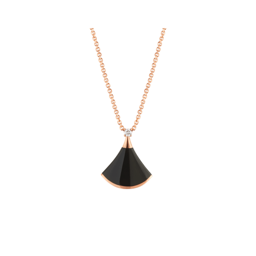 [CharmAmor]DREAM NECKLACE ONYX 1 DIAMOND