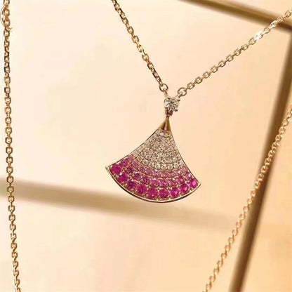 [CharmAmor]DREAM NECKLACE PINK GOLD PINK DIAMOND