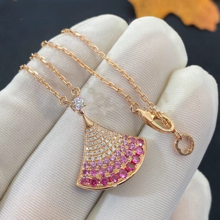 [CharmAmor]DREAM NECKLACE PINK GOLD PINK DIAMOND